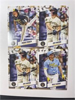 4-BREWERS BIG LEAGUE CARDS