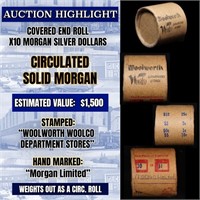 High Value! - Covered End Roll - Marked " Morgan L