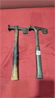 2 roofing hammers