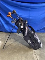 Cleveland Golf bag with Persimmon and MacGregor