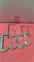 4 large c clamps