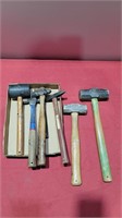 Big lot of hammers