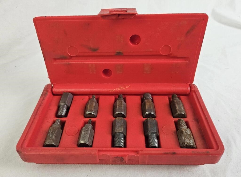 Snap-on 10pc Screw Extractor Set Rex10a