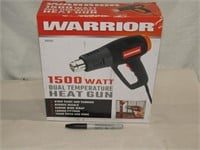 Warrior 1500 Watt Dual Temp Heat Gun Appears New