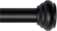 Heavy Duty Curtain Rods  48-84in.  Black  3pcs