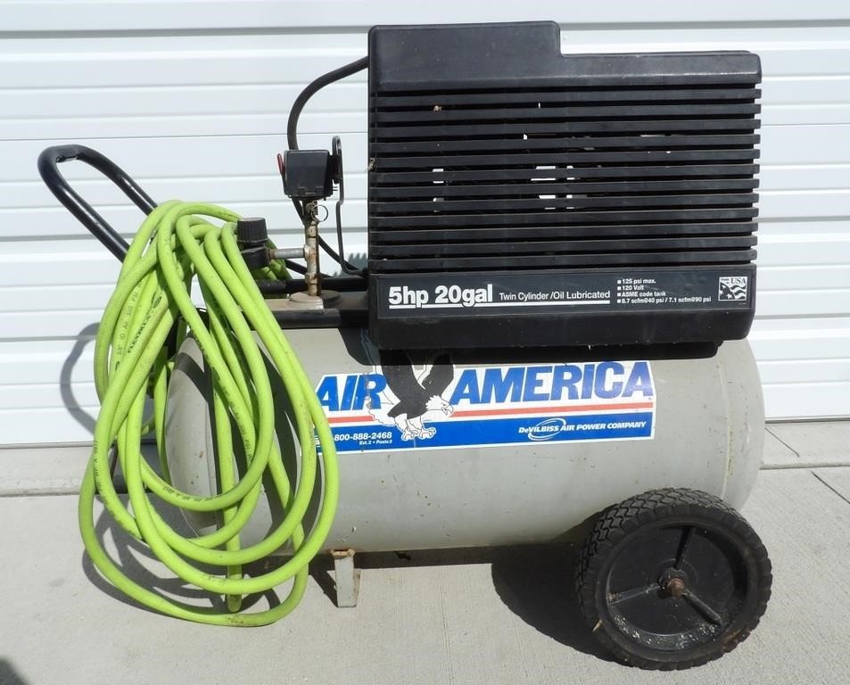 20 Gallon 5hp L5020 Air Compressor & Hose