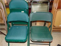 (6) Metal Padded Folding Chairs