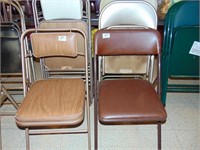 (9) Metal Padded Folding Chairs