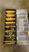 2 Boxes of Bolts & Brass Fittings