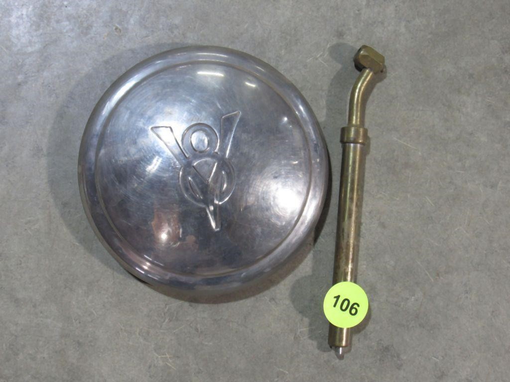 Ford hubcap and tire gauge