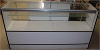 Glass Display Case 70"Wx18"Dx38"T Needs 2b rewired