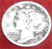 1917P Mercury Dime