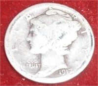 1917D Mercury Dime
