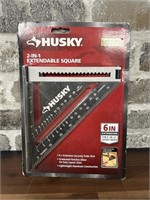 Husky 2 in 1 Extendable Square in Factory Box