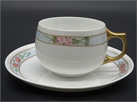 Cherry Blossom 
Teacup & Saucer Set, J&C Bavaria