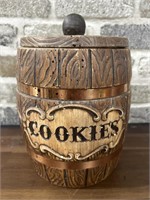 Vintage Barrell Style Cookie Jar