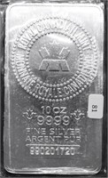 10 OZ .999 SILVER BAR