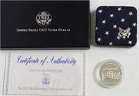 PROOF USO SILVER DOLLAR W BOX PAPERS