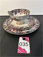 Hand Painted NWC-41821 Cup, Saucer & Dessert ...