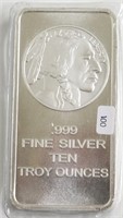 10 OZ .999 SILVER BAR