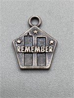 925 Silver ‘Remember’ Charm Makers Mark