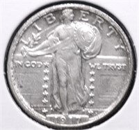 1917 TYPE 1 CHOICE AU STANDING QUARTER