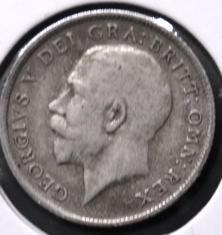 1916 G BRIT SILVER 6 PENCE VF