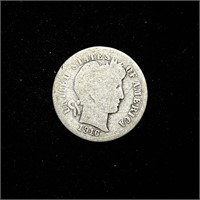 1916 90% SILVER BARBER DIME 10C COIN