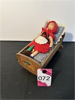 Vtg Red Ridinghood & Cradle