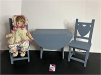 Janice Bernard Doll & Table & Chairs #1036...
