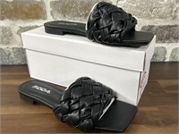 Soda Black Slide Sandals Size 6
, New in box