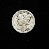 1925-D 90% SILVER MERCURY DIME 10C COIN