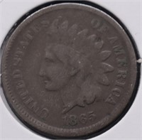 1865 INDIAN HEAD CENT F