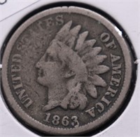 1863 INDIAN HEAD CENT VG
