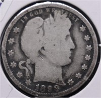 1898 O BARBER QUARTER G