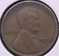 1922 D LINCOLN CENT VF