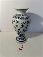 Chinese Cobalt Blue & White Cherry Blossom Vase..