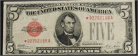 1928 STAR 5 $ US LEGAL TENDER VF25