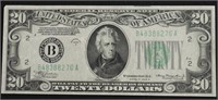 1934 20 $ FEDERAL RESERVE NOTE VF30 EPQ