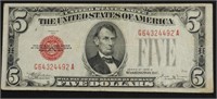 1928 5 $ RED SEAL VF25