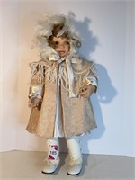 Gloria Vanderbilt 28" Tall Porcelain Doll...