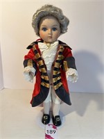 Porcelain Colonial Doll Fourth of July Decor