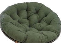 Microsuede Papasan Cushion,  Hunter Green