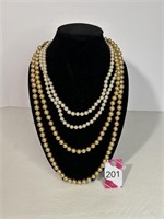 Costume Pearl Necklaces (2)
