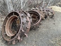 OFFSITE LAKELENORE: 7 Steel Tractor Wheels