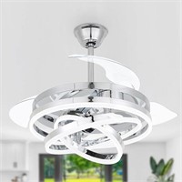 1 42 Inch Retractable Ceiling Fan, Modern Ceiling