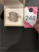 10K Marked Ring & Matching Earrings
