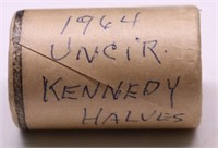 BANK ROLL OF UNC 1964 KENNEDY HALF DOLLARS