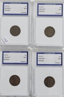 4// 1913 D IGS G4 LINCOLN CENTS