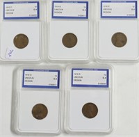 5// 1918 D IGS G4 LINCOLN CENTS